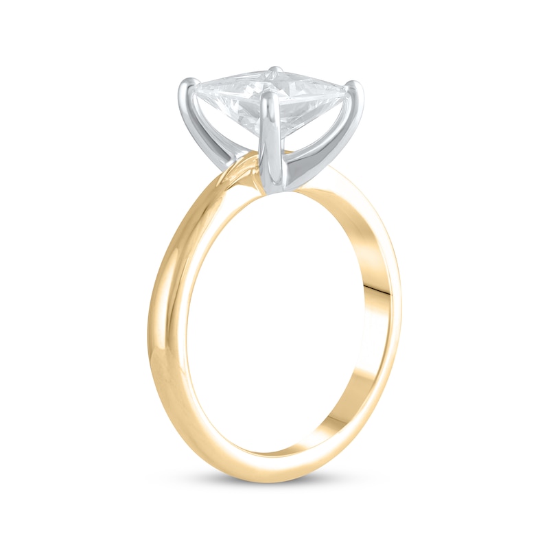 Main Image 2 of Lab-Grown Diamonds by KAY Princess-Cut Solitaire Engagement Ring 2 ct tw 14K Yellow Gold (F/SI2)