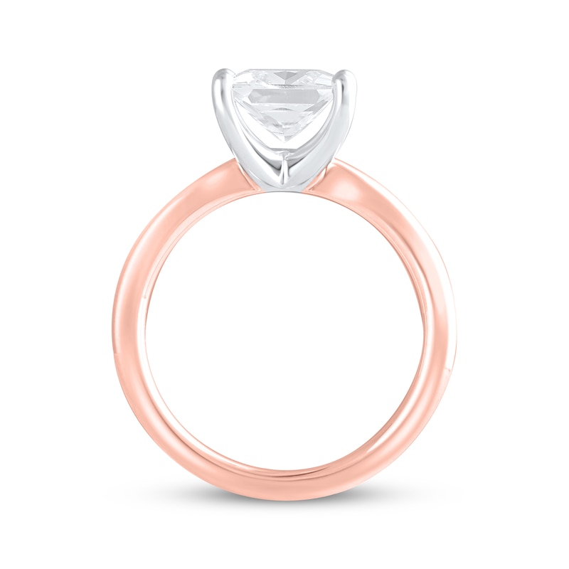 Main Image 3 of Lab-Grown Diamonds by KAY Princess-Cut Solitaire Engagement Ring 2 ct tw 14K Rose Gold (F/SI2)