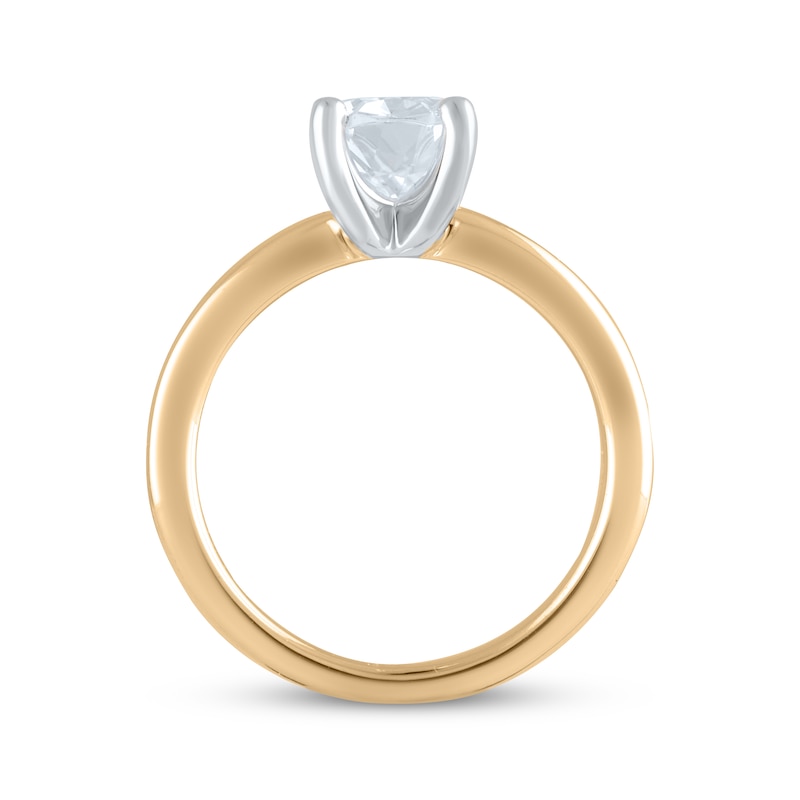 The Golden Thread Solitaire - Thin Engagement Ring