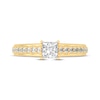 Thumbnail Image 2 of Princess & Round-Cut Diamond Engagement Ring 3/4 ct tw 14K Yellow Gold