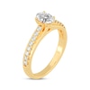 Thumbnail Image 2 of Oval & Round-Cut Diamond Engagement Ring 3/4 ct tw 14K Yellow Gold