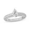 Thumbnail Image 0 of Pear-Shaped & Round-Cut Diamond Engagement Ring 3/4 ct tw 14K White Gold