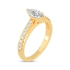 Thumbnail Image 2 of Pear-Shaped & Round-Cut Diamond Engagement Ring 3/4 ct tw 14K Yellow Gold