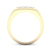 Thumbnail Image 4 of Men's Diamond Grid Ring 3/4 ct tw 10K Yellow Gold