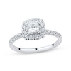 Thumbnail Image 1 of Now + Forever Princess & Round-Cut Diamond Engagement Ring 3/4 ct tw Platinum