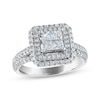 Thumbnail Image 1 of Princess & Round-Cut Diamond Engagement Ring 1 ct tw 14K White Gold