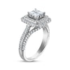 Thumbnail Image 2 of Princess & Round-Cut Diamond Engagement Ring 1 ct tw 14K White Gold