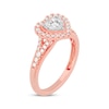 Thumbnail Image 2 of Round-Cut Diamond Heart-Shaped Engagement Ring 1/2 ct tw 10K Rose Gold