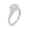 Thumbnail Image 2 of Round-Cut Diamond Heart-Shaped Engagement Ring 1/2 ct tw 10K White Gold