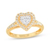 Thumbnail Image 1 of Round-Cut Diamond Heart-Shaped Engagement Ring 1/2 ct tw 10K Yellow Gold