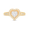 Thumbnail Image 3 of Round-Cut Diamond Heart-Shaped Engagement Ring 1/2 ct tw 10K Yellow Gold