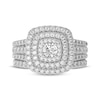 Thumbnail Image 3 of Now + Forever Round-Cut Diamond Cushion-Shaped Bridal Set 1-1/2 ct tw 10K White Gold