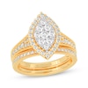 Thumbnail Image 1 of Round-Cut Diamond Pear-Shaped Bridal Set 1 ct tw 14K Yellow Gold