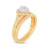 Thumbnail Image 1 of Round-Cut Diamond Heart-Shaped Bridal Set 3/8 ct tw 14K Yellow Gold