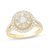 Thumbnail Image 1 of Round-Cut Diamond Double-Frame Engagement Ring 1 ct tw 14K Yellow Gold