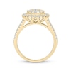 Thumbnail Image 3 of Round-Cut Diamond Double-Frame Engagement Ring 1 ct tw 14K Yellow Gold