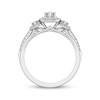 Thumbnail Image 3 of Memories Moments Magic Round-Cut Diamond Three-Stone Engagement Ring 1/3 ct tw 10K White Gold