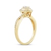 Thumbnail Image 2 of Oval & Round-Cut Diamond Engagement Ring 1/2 ct tw 14K Yellow Gold