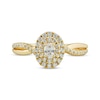 Thumbnail Image 3 of Now + Forever Oval & Round-Cut Diamond Engagement Ring 1/2 ct tw 14K Yellow Gold