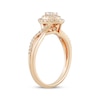 Thumbnail Image 2 of Oval & Round-Cut Diamond Engagement Ring 1/2 ct tw 14K Rose Gold