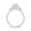 Thumbnail Image 3 of Now + Forever Round-Cut Diamond Cushion Frame Engagement Ring 1-1/8 ct tw 14K White Gold