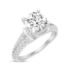 Thumbnail Image 1 of Round-Cut Diamond Collar Engagement Ring 1-3/8 ct tw 14K White Gold