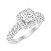 Thumbnail Image 2 of Princess-Cut Cushion Frame Engagement Ring 1-7/8 ct tw 14K White Gold