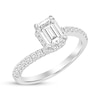 Thumbnail Image 2 of Now + Forever Emerald-Cut Diamond Bypass Engagement Ring 1-1/8 ct tw 14K White Gold