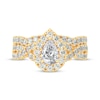 Thumbnail Image 3 of Pear-Shaped Diamond Crossover Shank Bridal Set 2 ct tw 14K Yellow Gold