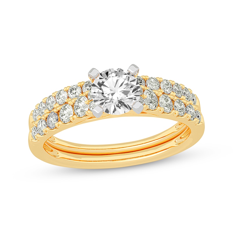 Diamond Bridal Set 4 Carats tw 14K Yellow Gold