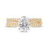 Thumbnail Image 3 of Lab-Grown Diamonds by KAY Oval-Cut Twist Shank Bridal Set 2 ct tw 14K Yellow Gold