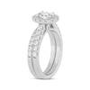 Thumbnail Image 1 of Lab-Grown Diamonds by KAY Oval-Cut Halo Bridal Set 1-1/2 ct tw 14K White Gold