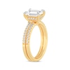 Thumbnail Image 1 of Lab-Created Diamonds by KAY Emerald-Cut Bridal Set 2-3/8 ct tw 14K Yellow Gold