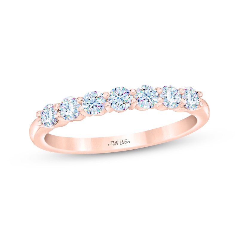 Main Image 1 of THE LEO First Light Diamond Anniversary Band 1/2 ct tw 14K Rose Gold