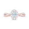 Thumbnail Image 3 of THE LEO First Light Diamond Oval-Cut Engagement Ring 1 ct tw 14K Rose Gold