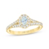 Thumbnail Image 1 of THE LEO First Light Diamond Oval-Cut Engagement Ring 3/4 ct tw 14K Yellow Gold