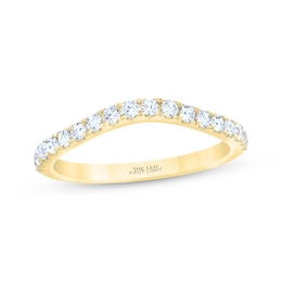 THE LEO First Light Diamond Contoured Wedding Band 1/3 ct tw 14K Yellow Gold