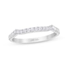 Thumbnail Image 1 of THE LEO First Light Diamond Notched Wedding Band 1/5 ct tw 14K White Gold