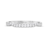 Thumbnail Image 3 of THE LEO First Light Diamond Notched Wedding Band 1/5 ct tw 14K White Gold