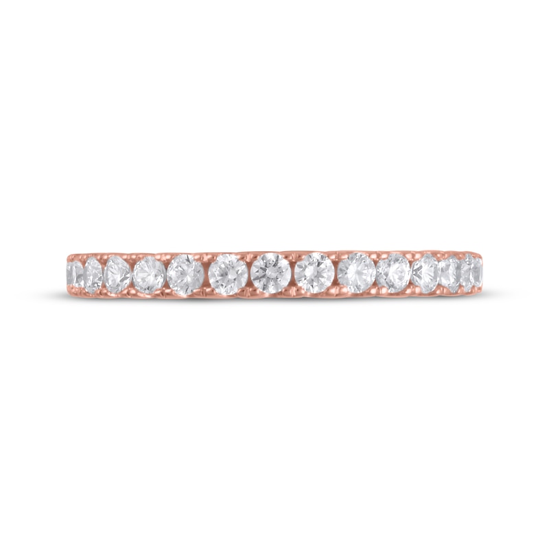 Main Image 3 of Lab-Grown Diamonds by KAY Anniversary Band 1/2 ct tw 14K Rose Gold