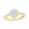 Thumbnail Image 1 of THE LEO First Light Diamond Round-Cut Engagement Ring 1/2 ct tw 14K Two-Tone Gold