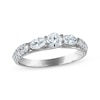 Thumbnail Image 0 of Oval & Round-Cut Diamond Three-Stone Anniversary Ring 1 ct tw 14K White Gold