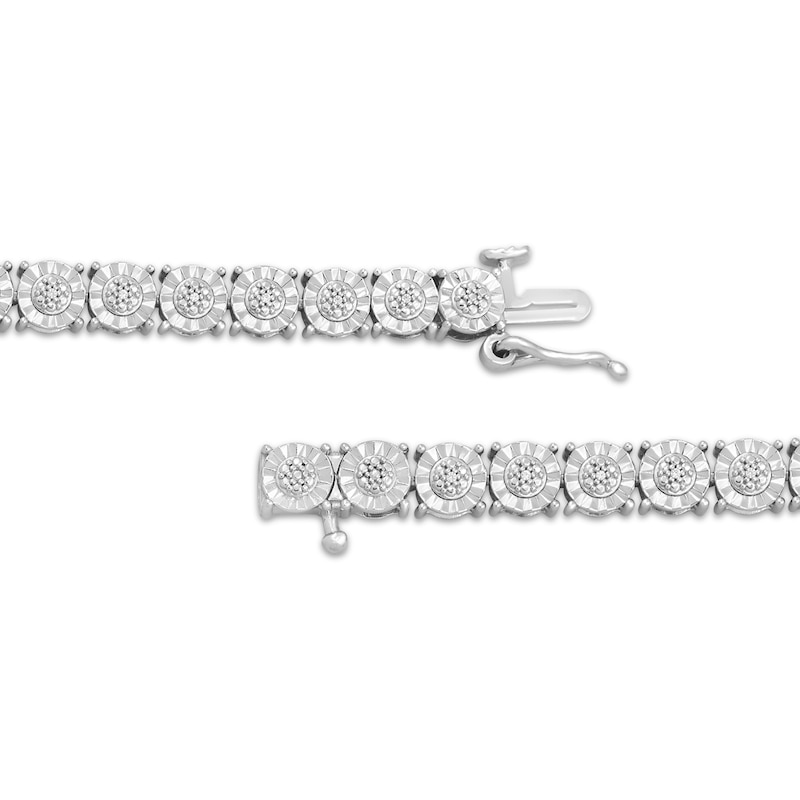 Diamond Link Bracelet 1/20 ct tw Sterling Silver 7"