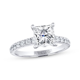 THE LEO Diamond Engagement Ring 2-3/8 ct tw Princess & Round 14K White Gold