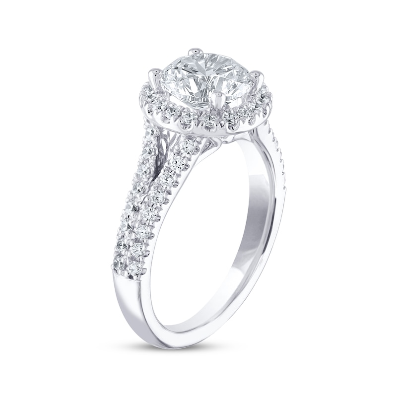 Main Image 2 of THE LEO Diamond Engagement Ring 1-7/8 ct tw Round-cut 14K White Gold