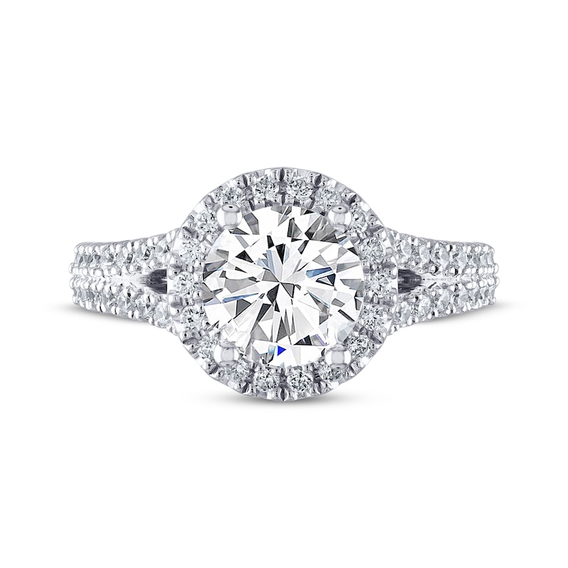 Main Image 3 of THE LEO Diamond Engagement Ring 1-7/8 ct tw Round-cut 14K White Gold