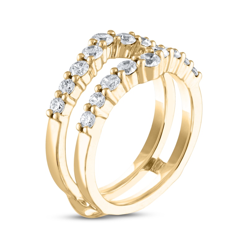 Main Image 2 of THE LEO Diamond Enhancer Ring 1 ct tw Round-cut 14K Yellow Gold