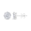 Thumbnail Image 1 of Princess & Marquise-Cut Multi-Diamond Stud Earrings 1/4 ct tw Sterling Silver