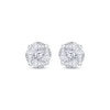 Thumbnail Image 2 of Princess & Marquise-Cut Multi-Diamond Stud Earrings 1/4 ct tw Sterling Silver