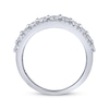 Thumbnail Image 3 of Diamond Multi-Row Ring 2 ct tw 10K White Gold